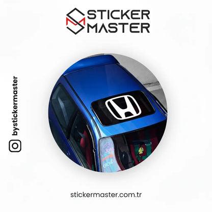 Sticker Master Honda Sunroof Sticker Oto Araç Çıkartma Etiket 30 x37 Cm Sticker Master