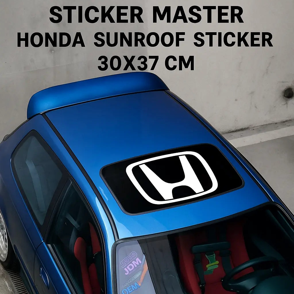 Sticker Master Honda Sunroof Sticker Oto Araç Çıkartma Etiket 30 x37 Cm Sticker Master