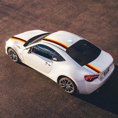 Sticker Master Ulusal Bayrak Şerit İtalya Almanya Fransa Sticker Set Oto Araç Çıkartma Etiket (Alfa Romeo Modelleri İçin Uygun) Sticker Master