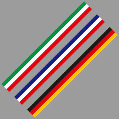 Sticker Master Ulusal Bayrak Şerit İtalya Almanya Fransa Sticker Set Oto Araç Çıkartma Etiket (Alfa Romeo Modelleri İçin Uygun) Sticker Master