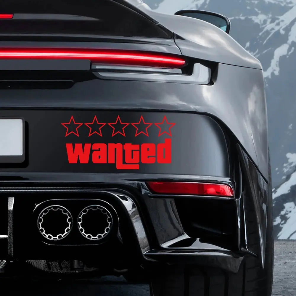 Sticker Master Wanted Araba Komik Çıkartmalar Oto Vinil Film GTA Çıkartmaları Araba Tampon Pencereleri Motosiklet Dizüstü Bilgisayar Duvarları Araba Aksesuar Sticker Master