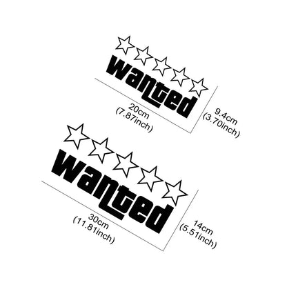 Sticker Master Wanted Araba Komik Çıkartmalar Oto Vinil Film GTA Çıkartmaları Araba Tampon Pencereleri Motosiklet Dizüstü Bilgisayar Duvarları Araba Aksesuar Sticker Master