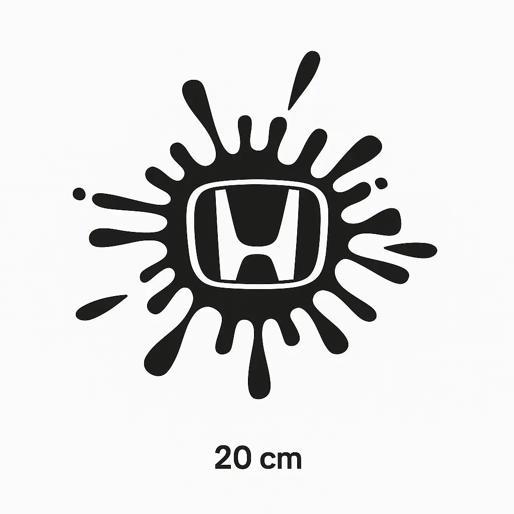 Sticker Masters Honda Boya Sıçraması Sticker Oto Araç Çıkartma Etiket 20 Cm Sticker Master