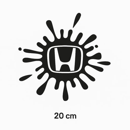 Sticker Masters Honda Boya Sıçraması Sticker Oto Araç Çıkartma Etiket 20 Cm Sticker Master