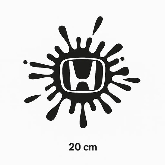 Sticker Masters Honda Boya Sıçraması Sticker Oto Araç Çıkartma Etiket 20 Cm Sticker Master
