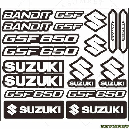 Suzuki GSF 650 Bandit Sticker Seti | Sticker Master Sticker Master