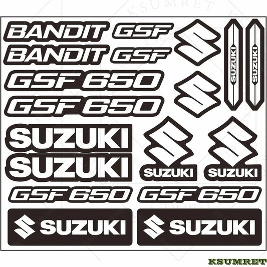 Suzuki GSF 650 Bandit Sticker Seti | Sticker Master Sticker Master