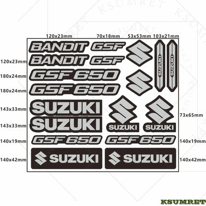 Suzuki GSF 650 Bandit Sticker Seti | Sticker Master Sticker Master
