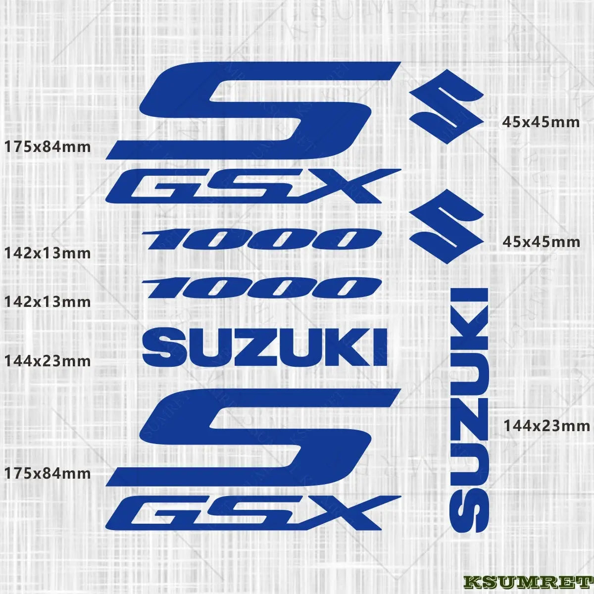 Suzuki GSX-S 1000 Sticker Seti Vinil Çıkartma Farklı Renkler | Sticker Master Sticker Master