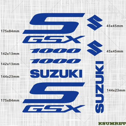 Suzuki GSX-S 1000 Sticker Seti Vinil Çıkartma Farklı Renkler | Sticker Master Sticker Master
