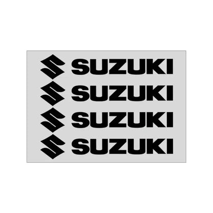 Suzuki Sticker Seti (4 Adet) | Kapı Kolu, Ayna ve Jant Logosu Sticker Master