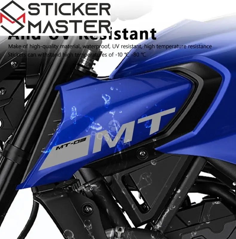 Yamaha MT-03 Sticker Hava Girişi Logo Seti | Sticker Master - Sticker Master