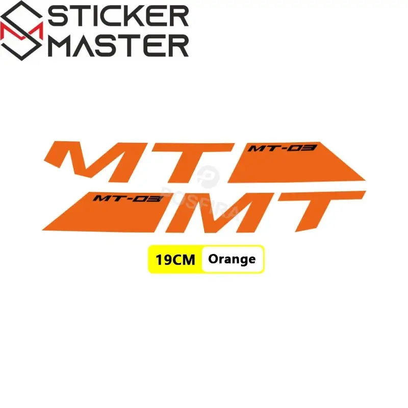 Yamaha MT-03 Sticker Hava Girişi Logo Seti | Sticker Master - Sticker Master