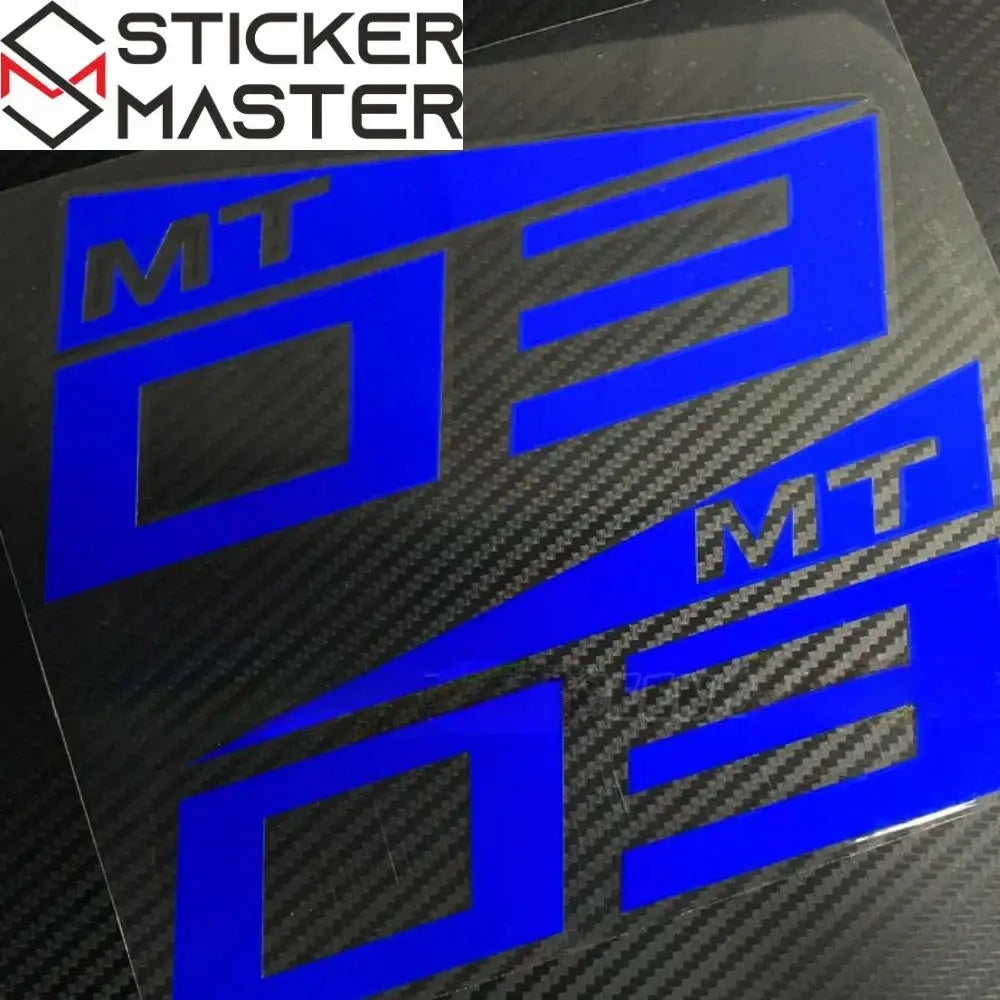 Yamaha MT Sticker Seti | MT-07, MT-09, MT-25 ve MT-03 İçin Depo Logosu (Çift) Sticker Master