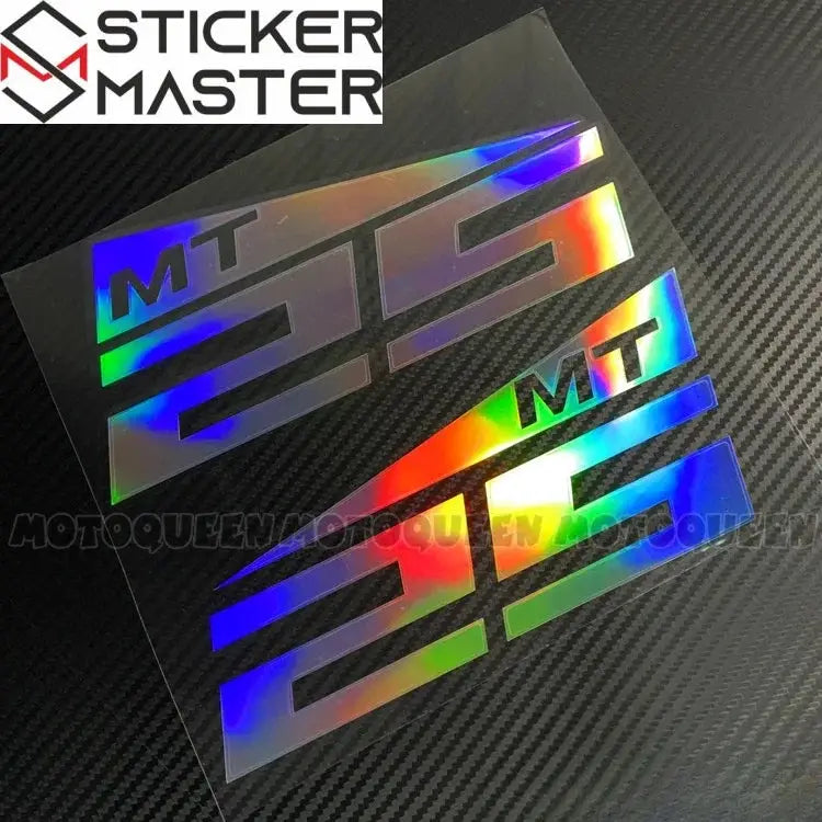 Yamaha MT Sticker Seti | MT-07, MT-09, MT-25 ve MT-03 İçin Depo Logosu (Çift) Sticker Master