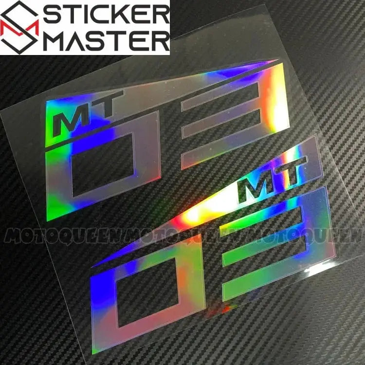 Yamaha MT Sticker Seti | MT-07, MT-09, MT-25 ve MT-03 İçin Depo Logosu (Çift) Sticker Master