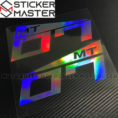 Yamaha MT Sticker Seti | MT-07, MT-09, MT-25 ve MT-03 İçin Depo Logosu (Çift) Sticker Master