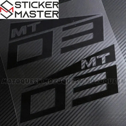 Yamaha MT Sticker Seti | MT-07, MT-09, MT-25 ve MT-03 İçin Depo Logosu (Çift) Sticker Master