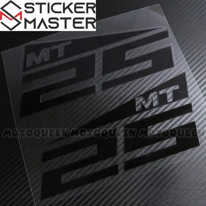 Yamaha MT Sticker Seti | MT-07, MT-09, MT-25 ve MT-03 İçin Depo Logosu (Çift) Sticker Master