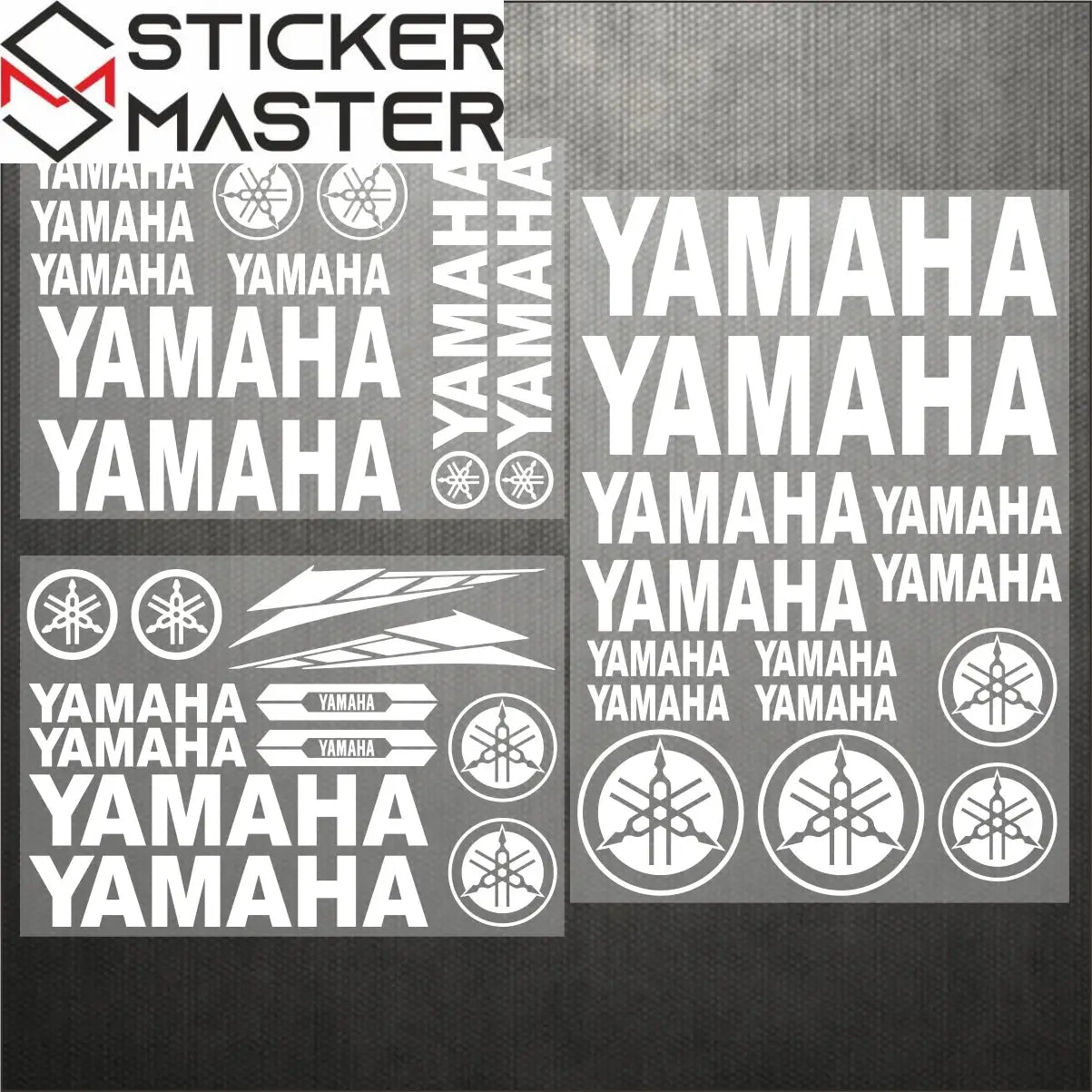 Sticker Master Yamaha Motosiklet ve Kask için Komple Vinil Sticker Seti - Sticker Master