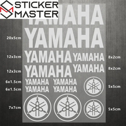 Sticker Master Yamaha Motosiklet ve Kask için Komple Vinil Sticker Seti - Sticker Master