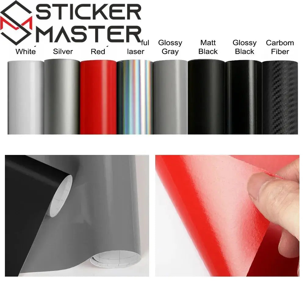 Sticker Master Evrensel Uzun Yarış Şerit Sticker Seti (Kaput, Tavan, Bagaj) - Sticker Master