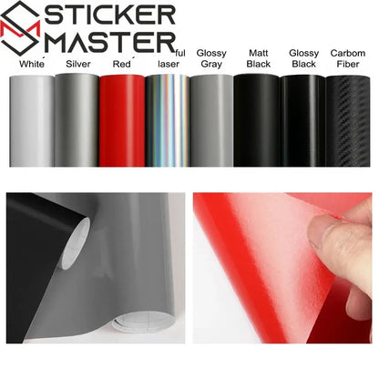 Sticker Master Evrensel Uzun Yarış Şerit Sticker Seti (Kaput, Tavan, Bagaj) - Sticker Master