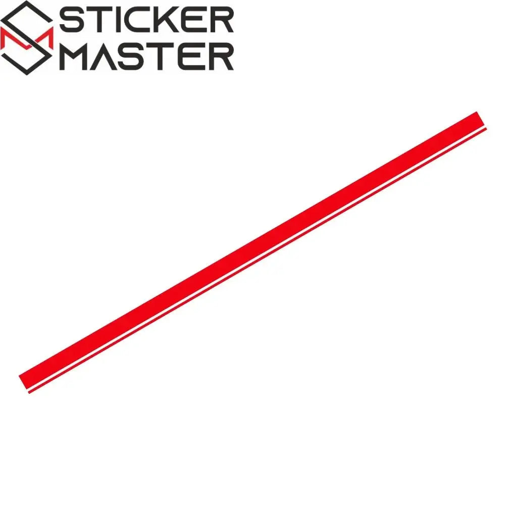 Sticker Master Evrensel Uzun Yarış Şerit Sticker Seti (Kaput, Tavan, Bagaj) - Sticker Master